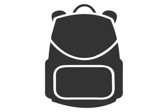 Backpack Black Icon: A Versatile Design for Embroidery