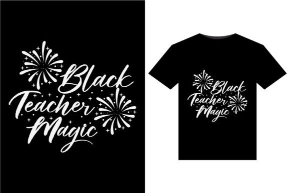 Black Teacher Magic T-Shirts Design Review