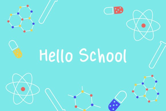 Blue Hello School Background Art: A Designer's Review