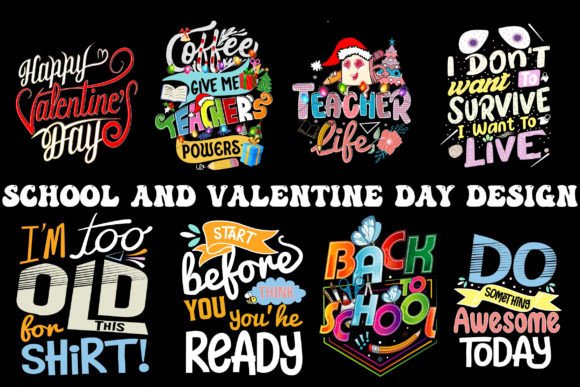 Charming School and Valentine Embroidery Design