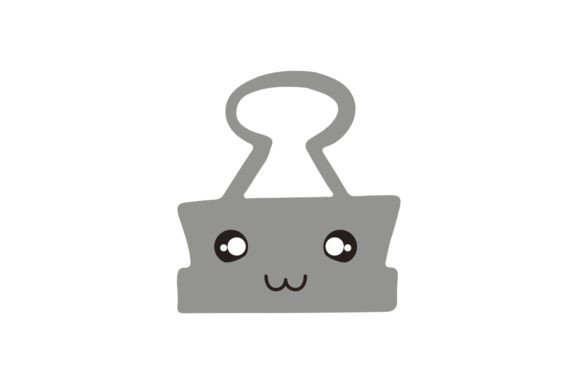 Charming School Binder Clips Kawai Sticker Icon