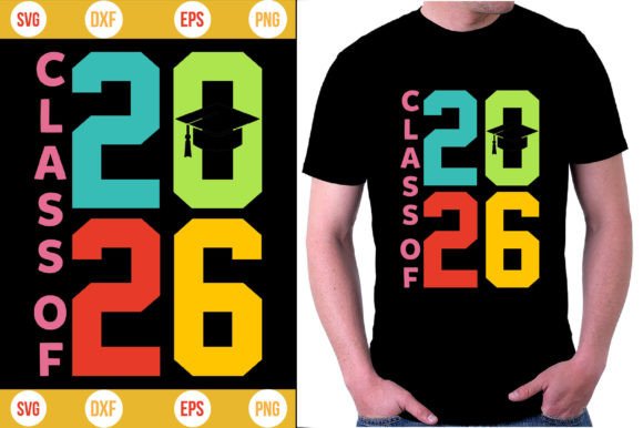 Class of 2026 T-Shirt: A Fresh Embroidery Design