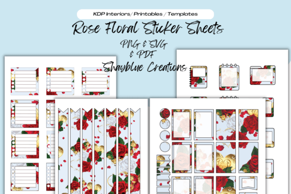 Hearts and Rose Floral Planner Sticker Review