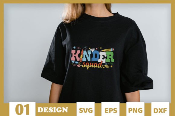 Kinder Squad Teacher SVG: A Charming Embroidery Design