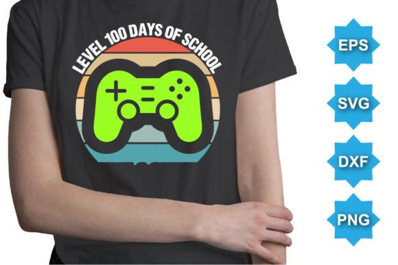 Level 100 Days of School Typography SVG