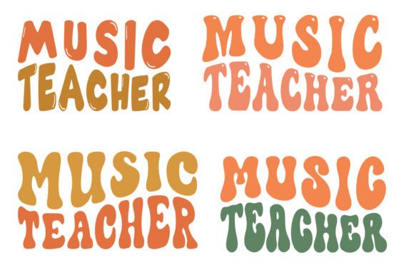 Music Teacher SVG Wavy Bundle T-shirt