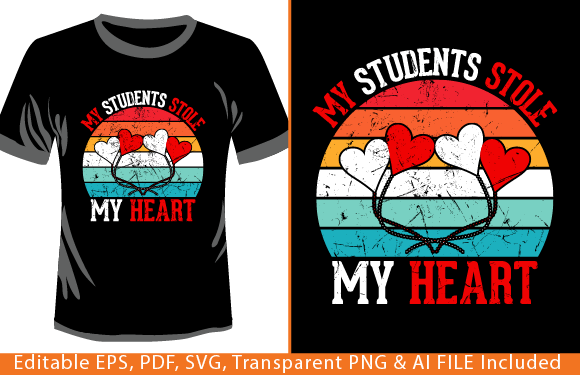 My Students Stole My Heart: A Teacher's Embroidery Gem