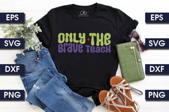 Retro Teacher SVG Design, Only the B