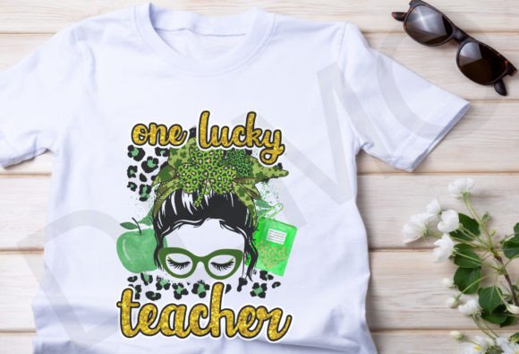 St. Patrick's Day One Lucky Teacher Png Review